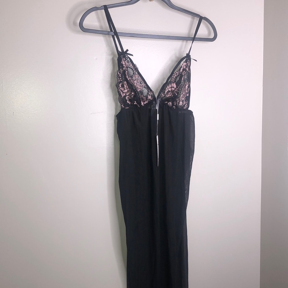 Joyaria Womans black lace lingerie babydoll, New size XL